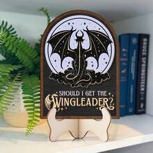 ACOTAR Velaris City Of Starlight Wooden Bookend Sign - Elegant Fantasy Bookshelf Decor With Engraved Deer Silhouette & Starry Design, Perfect Gift For Book Lovers, Home Or Office Decoration, Book Decor - Multicolor - View 10
