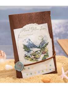 paquete de 20 hojas de papel vintage de paisaje acuarela de ciudad turística para scrapbooking y suministros de diario, papel decorativo artesanal para diarios de chatarra con 10 diseños de patrones