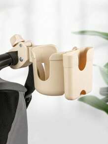One Stroller Cup Holder And Mobile Phone Holder, Multi-Functional Stroller Accessory With Bottle And Mobile Phone Holder, Adjustable Clamp For Children 0-6 Years Old - Easy To Install