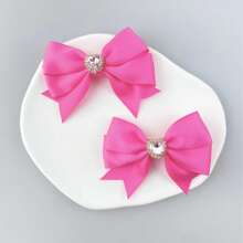2 pezzi Fermagli per capelli a forma di cuore con strass e farfalle, stile principessa, accessori per capelli eleganti per signore, fermagli per capelli, barrette per capelli, per la scuola, eleganti, per il college