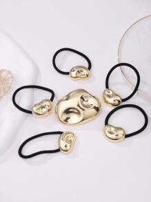 Minimalistische europäisch-amerikanische Art Metallhaarspange mit asymmetrischer geprägter Spiralenfeder, dekorativer bohemian-Stil Haarclip aus Zinklegierung mit Rosendesign
