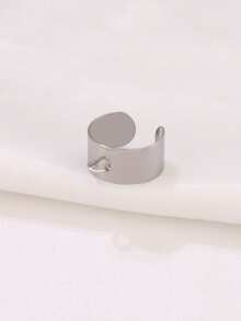 2pcs Stainless Steel Open Rings Silver Gold Color Punk Wide Round Ring Base For DIY Rings Jewelry Making Accessories - Ring Setting - View 11