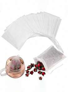 100/300 Pcs Disposable Tea Bags Filter Bags For Tea Infuser With String Heal Seal Non-Woven Fabric Spice Filters Teabags Back To School