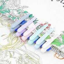 Multicolor Ballpoint Pen 0.5, 4-In-1 Colored Pens Fine Point,Ballpoint Gift Pens For Planner Journaling,Assorted Ink, 6-Count - 1 - View 6