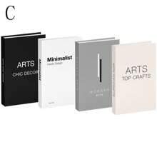 4pcs Foldable Decorative Fake Books, Minimalist Decor Bookshelf Accessories