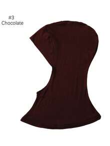 1pc Women Abaya Accessories Solid Color Instant Cover Head, Prayer Casual Pleated Headscarf, Practical Headscarf, Instant Long Khimar Hijab Turban, Suitable For Daily Use All Year Round Headband Veiled Clothes - Header Model - View 14