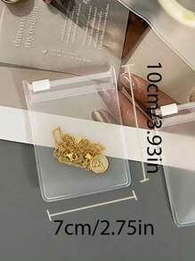 1/10/20 Stück EVA Schmuckaufbewahrungstasche, minimalistische Schmucktasche für Zuhause, tragbare mattierte EVA Reißverschluss Schmucktasche für Ohrringe, Armbänder und anderen Schmuck, nicht vergilbend nicht verhärtend mattierte Ohrringe Armband Schmuck EVA Staubschutztasche Aufbewahrung teilbar tragbar Reißverschluss Verschluss, Geschenktasche, Schmuckbehälter für Raumdekor