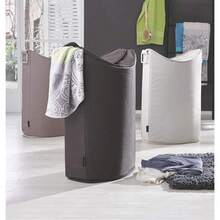 2025's Hottt-Blomus Frisco Laundry Bin, Fabric, Beige, LxBxH 45x28x70cm-LxBxH 45x28x70cm Beige