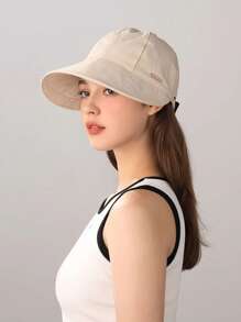Hats For Woman Baseball Cap Spring And Summer Face-Covering Sun Hat, Lightweight And Foldable, Fashionable And Versatile Hat, Suitable For Daily Use