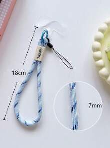 1 pièce Porte-cartes portable en nylon minimaliste et personnalisé avec un seul bouton, avec une petite boucle pour un cordon anti-perte pour téléphone. Compatible avec les clés, les cartes Galaxy. Cadeaux de suspension pour la mère, la famille, les amis, l'anniversaire, les vacances, un charm de téléphone, une chaîne de téléphone.