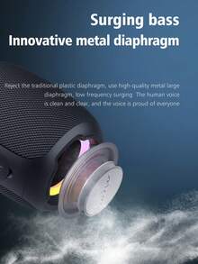 ZEALOTS53 10W 无线音箱，户外便携式低音炮，3600mAh 大电池，8 小时游戏时间环绕声，便携式低音炮。兼容 SD 卡/AUX/USB，两个串联可使音量加倍，支持手机/平板/电视/电脑，适用于户外/室内/海滩/派对。