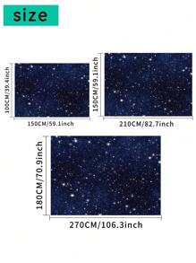 1 Stück Nachthimmels Stern Fotografie Hintergrund Weltall Sternenhimmel Party Banner 150 x 100 cm / 210 x 150 cm / 270 x 180 cm Neugeborenen Dusche Geburtstag Foto Hintergrund Innen Außen Hochzeit Dekorationsartikel