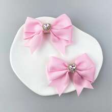 2 pezzi Fermagli per capelli a forma di cuore con strass e farfalle, stile principessa, accessori per capelli eleganti per signore, fermagli per capelli, barrette per capelli, per la scuola, eleganti, per il college