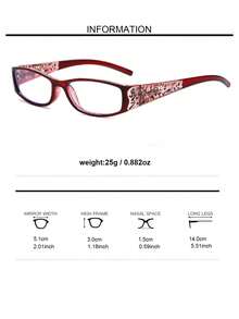 2pcs Rectangle Diamond Decorated Pattern Fashion Glasses, Suitable For Work, Computer Use & Daily Wear - Đen + Tím - Xem 6