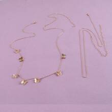 1pc Tassel Butterfly Pendant Double-Layer Waist Chain - Gold - View 4