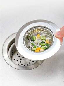 2Packs Stainless Steel Kitchen Sink Strainer - Large 4.5 Inch Diameter, Anti-Clogging Micro Perforated, Wide Rim Drainer