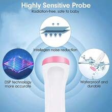 Home Fetal Doppler Heart Rate Monitor For Pregnant Women, Uses Batteries, Suggested To Use With Gel, Requires Patience And Slow Movement To Find And Monitor Fetal Heartbeat - Blue - View 7