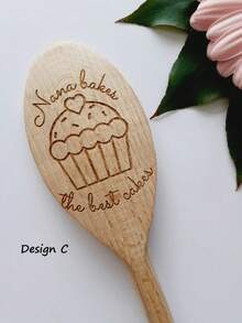 Custom Engraved Wooden Spoon With Name – Perfect Back To School Baking Gift For Kids, Family & Teachers – Fun Parent-Child Cooking, Grandma's Kitchen, DIY Baking Projects, Birthday Gift, Holiday Present, Family Time Essentials - Multicolor - View 7