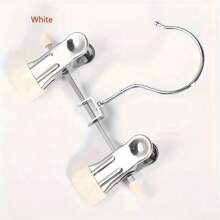 Juego de 10 piezas de perchas multiusos de acero inoxidable con sujetadores ajustables - Rejilla metálica texturizada antideslizante para secar pantalones y zapatos con gancho portátil, percha de acero inoxidable versátil adecuada para vaqueros, faldas, etc. - Superficie con recubrimiento en polvo, apta para habitaciones de niños, habitaciones de bebés, almacenamiento y baño