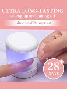 15ml Super Strong Nail Glue For Acrylic Nails,Nail Tips, Press On Nails,Fake Nails, Salon Quality Brush On Nail Glue Easy Application Durable & Long-Lasting False Nail Glue - Clear - View 6