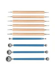 粘土雕塑工具、聚合物工具、陶器及耗材、陶瓷雕塑造型、雕刻，适合儿童成人初学者