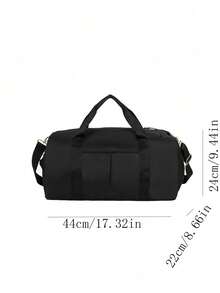 Night Vacation Luggage, Travel Bag, Large Capacity Waterproof Fitness Bag, Dry Wet Separation Weekend Carry On Bag, Multi-Functional Portable Shoulder Bag For Business, Vacation, Outdoor, Skiing Leisure, Fitness Travel Bag, Overnight Bag, Handbag, Sports Bag, School Supplies, Student Return To School Supplies, Handbag, Weekend Bag, Handbag Bag For School School Accessories School Stuff - Black - View 4