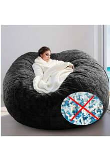 1 pièce Housse de fauteuil poire multifonctionnel (excluant le rembourrage, uniquement la housse) Meuble amovible et pliable, housse de canapé en tissu pour appartement locatif, petit salon d'appartement