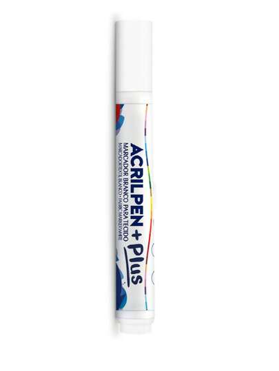 Caneta Marcador Tecido Acrilpen Plus Branco Acrilex