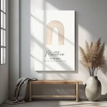 1Pc Alphabet Poster For NurseryBlush Wall Art For Living Room Wall Decor For Bedroom Bathroom Framed Wall Poster Art Prints Pictures - Multicolor - View 5