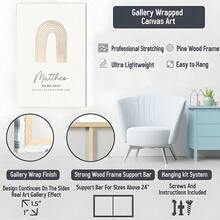 1Pc Alphabet Poster For NurseryBlush Wall Art For Living Room Wall Decor For Bedroom Bathroom Framed Wall Poster Art Prints Pictures - Multicolor - View 8