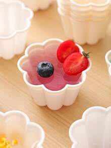 DIY Pudding Jelly Mold White Powder Mold Flower Tool 4 Sets - Multicolor - View 4