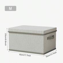 Large Capacity Foldable Clothing Storage Box, Multi-Purpose Organizer Bin For Wardrobe, Home Use - Multicolor - View 15