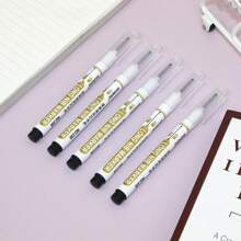 Long Tip Permanent Marker Pen, Oil-Based For Woodwork, Tile, Special Purpose, Construction Site, Long Nozzle Black Deep Hole Marking Fine Tip Extra Long, Waterproof, Oil-Proof, Red Non-Fading