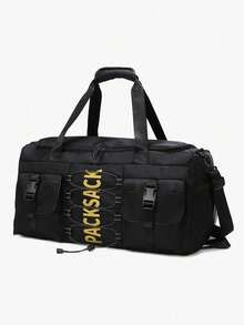 Sac de voyage, sac de voyage grande capacité pour hommes et femmes, grand sac multifonction pour hommes avec poches latérales et housse de poignée, sac d'entraînement fitness, sac à dos de voyage, léger, sangle réglable, grand sac de bagage pour l'école, accessoires scolaires - Voir 4