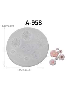 1 pièce Moule en silicone en forme de fleur de marguerite pour pierre parfumée, accessoire de diffuseur d'huiles essentielles décoratif fait maison en résine pour la cuisson