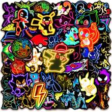 pokemon 50PCS Cute Anime Pokemon Stickers Aesthetic DIY Scrapbook Stationery Guitar Suitcase Cute Decal Funny Graffiti Sticker Gift Toy For Kid,School Supplies,Back To School