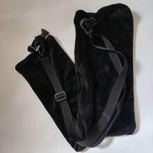 Fillable Travel Pillow, Suitable As Extra Luggage, Soft Velvet Travel Neck Pillow With Storage Bag, Adjustable Neck Size, Multifunctional Foldable Pillow, Ideal For Flight Travel