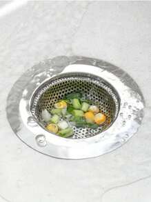 2Packs Stainless Steel Kitchen Sink Strainer - Large 4.5 Inch Diameter, Anti-Clogging Micro Perforated, Wide Rim Drainer