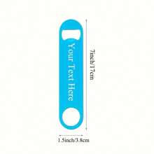 5pcs Customized Colorful Beer Bottle Opener Keychain, Stainless Steel Flat Bottle Opener, Suitable For Home Kitchen, Wedding Gifts, Young People's Parties And Outdoor Activities, Birthday Gift Selection