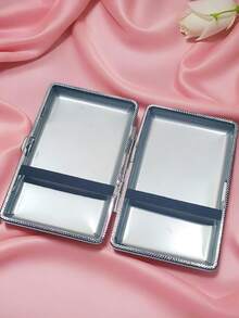 1PC Women's Rhinestone-Studded Cigarette Box, Glittering Rhinestone-Studded Long Cigarette Box, Rhinestone-Studded Cigarettes Box, Elegant Women's Cigarette Box, Smoking Accessories, Cigarette Storage, Cigarette Holder Case - Multicolor - View 4