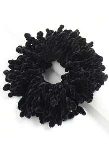 1件纯色披肩内衬头饰发圈，可搭配连衣裙