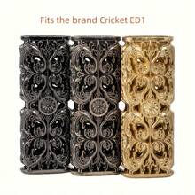 1 pieza Soporte de encendedor de aleación de zinc, compatible con Cricket ED1, estuche protector decorativo para encendedor, accesorio de viaje al aire libre, regalo de cumpleaños ideal