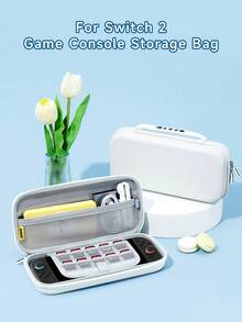 New Switch2 (2025) Accessories - Carrying Case With Handle, Storage Case Compatible With Switch2/Switch OLED/Switch NS Extended Battery Version Protective Cover, Hard Shell, Built-In Stand, Holds 10 Game Cards, Portable Travel, Anti-Drop And Anti-Pressure Game Card Case Accessories - Multicolor - View 9