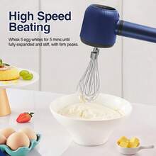 XO Chef Lab 3 Speed Hand Mixer With Flex Edge Beaters - 寶藍色 - 查看 6