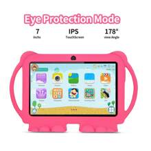 A New Favorite Among Children's Tablets With 4G WiFi! BDF K6 Pro Features A 7-Inch Screen, Massive Storage Of 2GB + 23GB, A Long-Lasting 4000mAh Battery, And Comes With A Cartoon Anti-Drop Case.