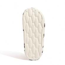 Plus Size 48-49 Dachshund Print Slippers, Summer Fashion Graffiti Design, Unisex, Non-Slip For Indoor & Outdoor/Beach Use - White - View 8