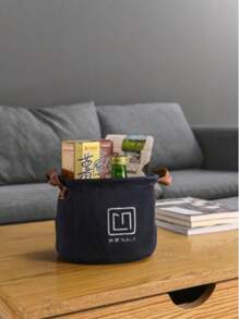 Closet Shelf Organizer Bins With Handles - Fabric Storage Baskets For Clothes, Towel, Purse.Snack Organizer For Pantry