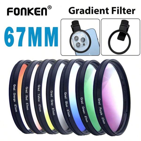 67MM Camera Lens CPL Polarizer Mobile Phone Lens Light Reduction Filter Lens Suitable For Mobile Phones Camera Compatible With Iphone Android Phone For Summer Vacation, Travel, Creative Photography Phone Accessories