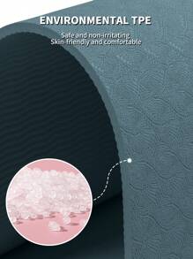 183 * 61cm TPE Foldable Laser Yoga Mat (Laser Human Shape)