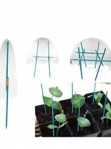 20-50pcs Waterproof Green Plant Support Poles, Indoor And Outdoor Tomato Plant Support Rods, Weather Resistant, Durable Use